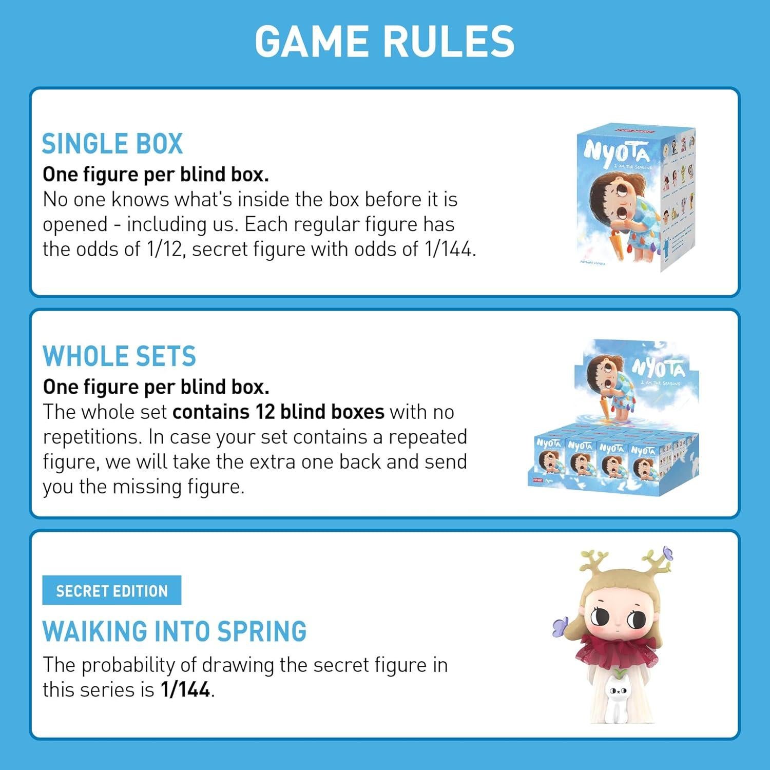 Figuras POP MART Nyota Soy las Estaciones - Caja Sorpresa Individual