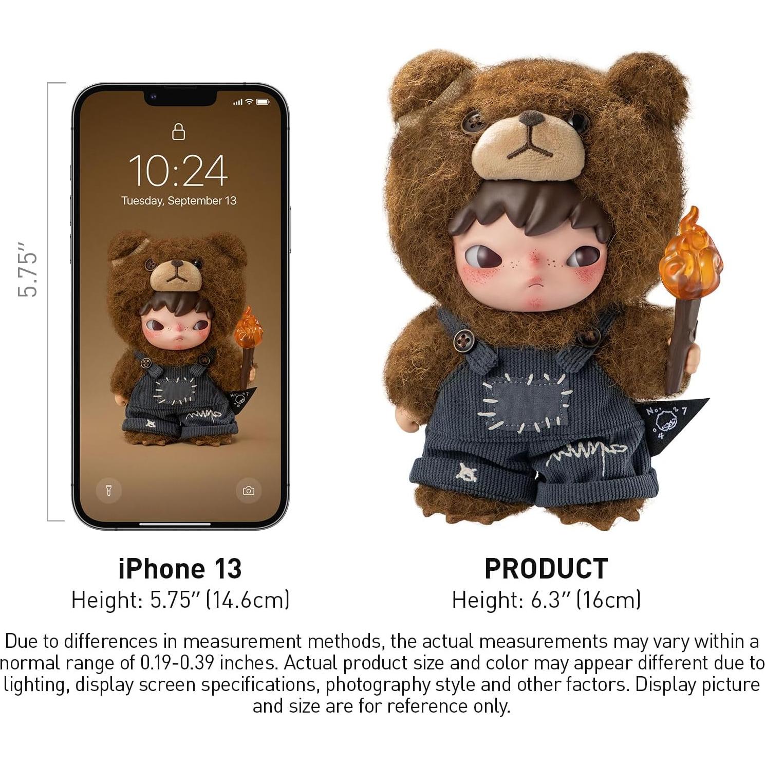 Muñeca de Peluche POP MART Hirono Living Wild 16 cm