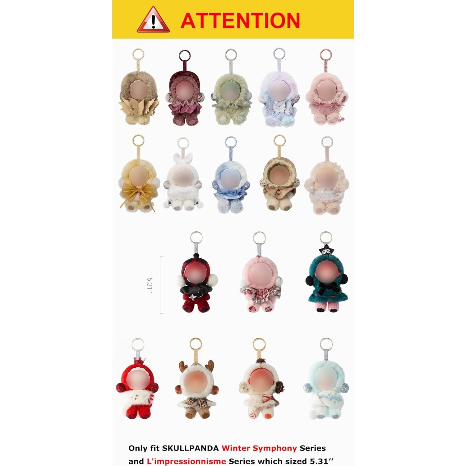 Funda Protectora Acrílica SKULLPANDA Winter Symphony 21.1x14.1cm