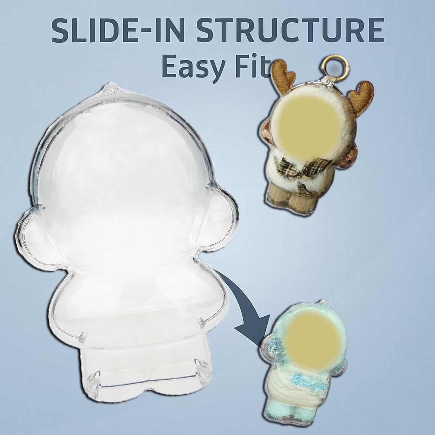 Funda Protectora Acrílica Doemoil para Muñecos 8.9x12.7cm