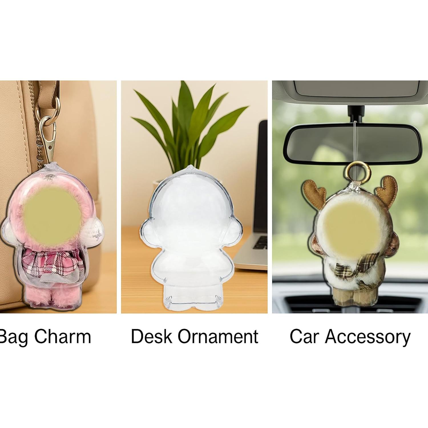 Funda Protectora Acrílica Doemoil para Muñecos 8.9x12.7cm