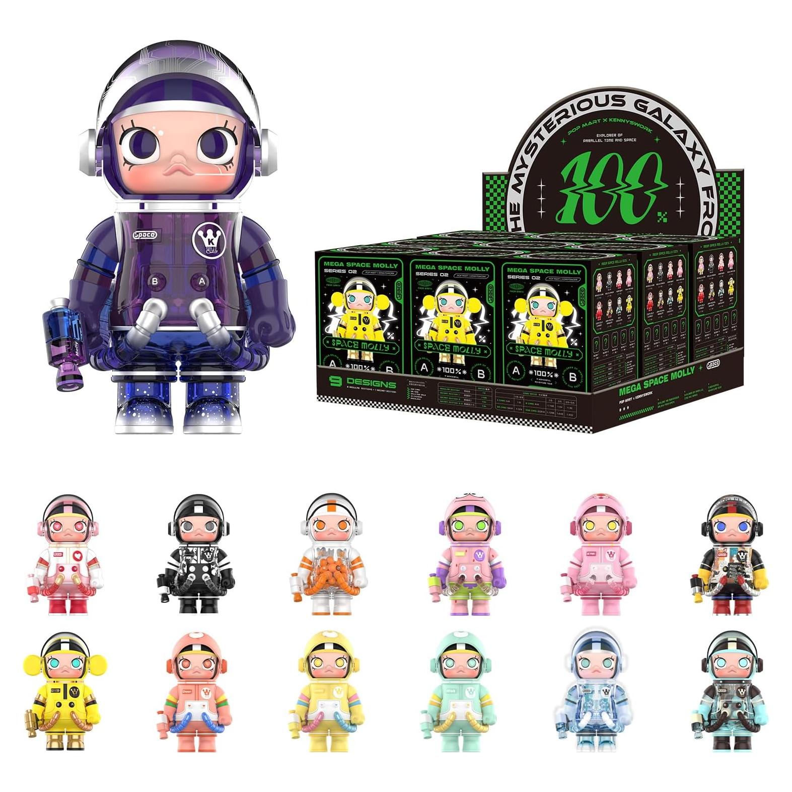 Figuras Coleccionables POP MART Mega Space Molly 2-B Set 9PC