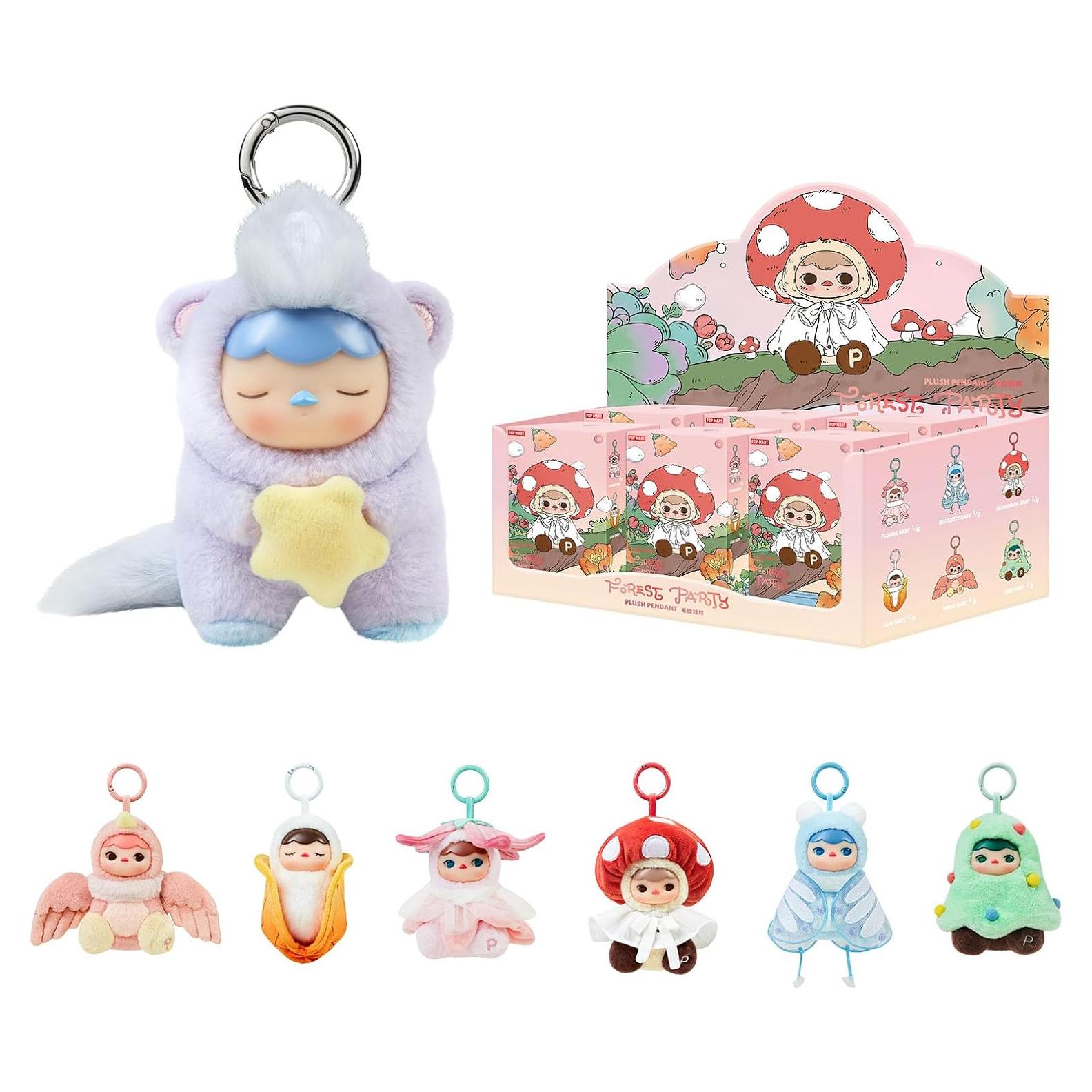 Figuras de Pendiente Vinilo Suave POP MART Pucky 6PC