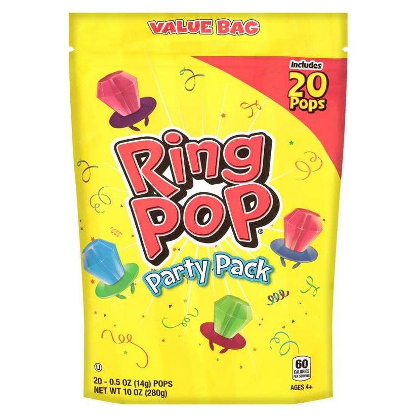 Caramelos Ring Pop Navidad 20 Unidades Surtidos Frutales