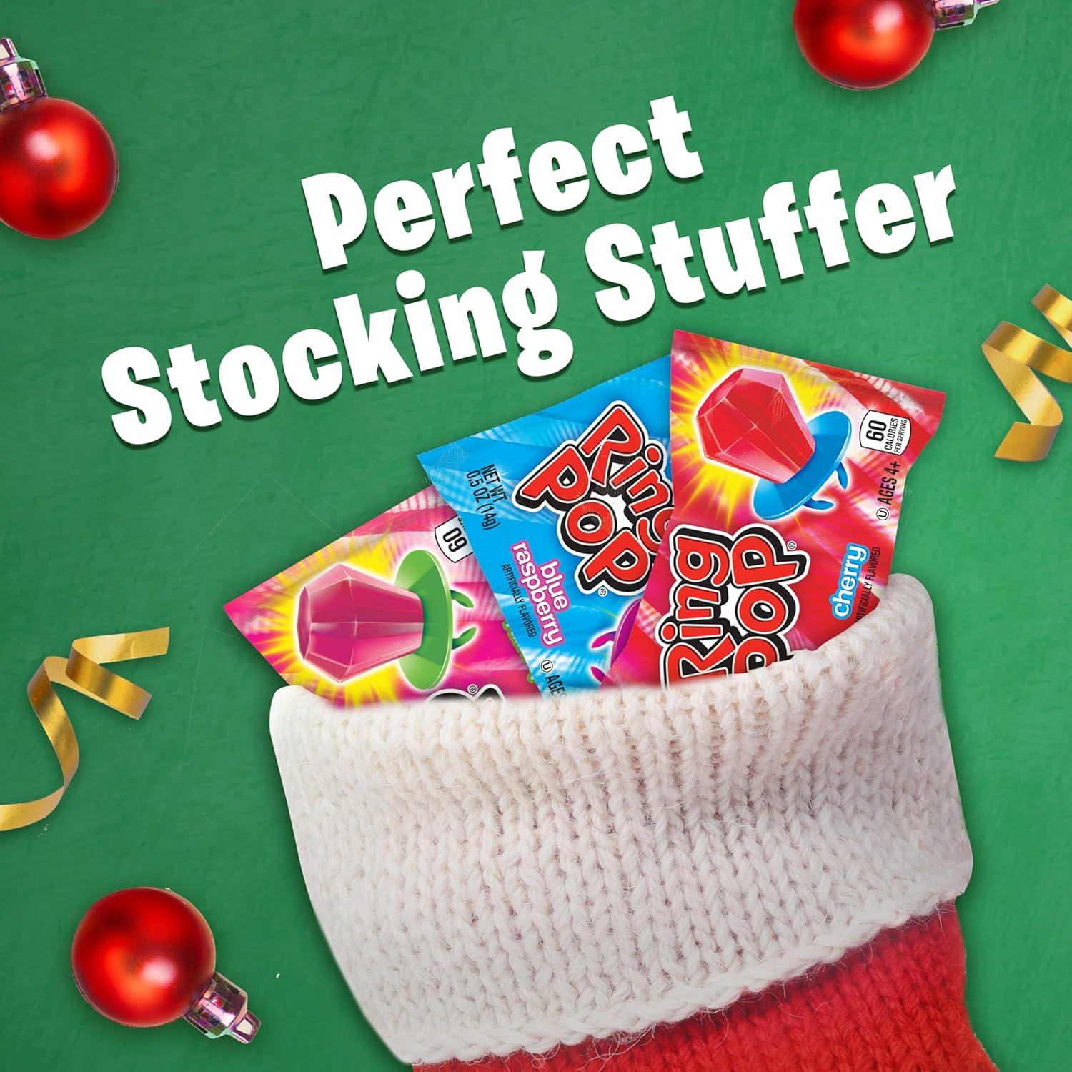 Caramelos Ring Pop Navidad 20 Unidades Surtidos Frutales