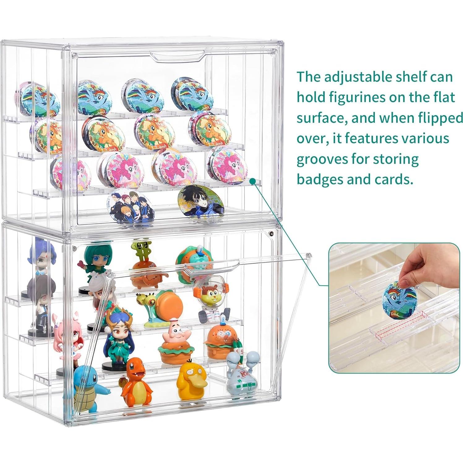 Estuche de exhibición acrílico Attelite 4 niveles 3 piezas