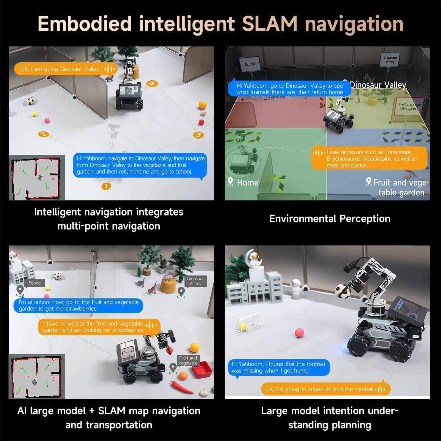 Kit Robot Yahboom Rosmaster M3 PRO AI 16GB con Brazo 6DOF