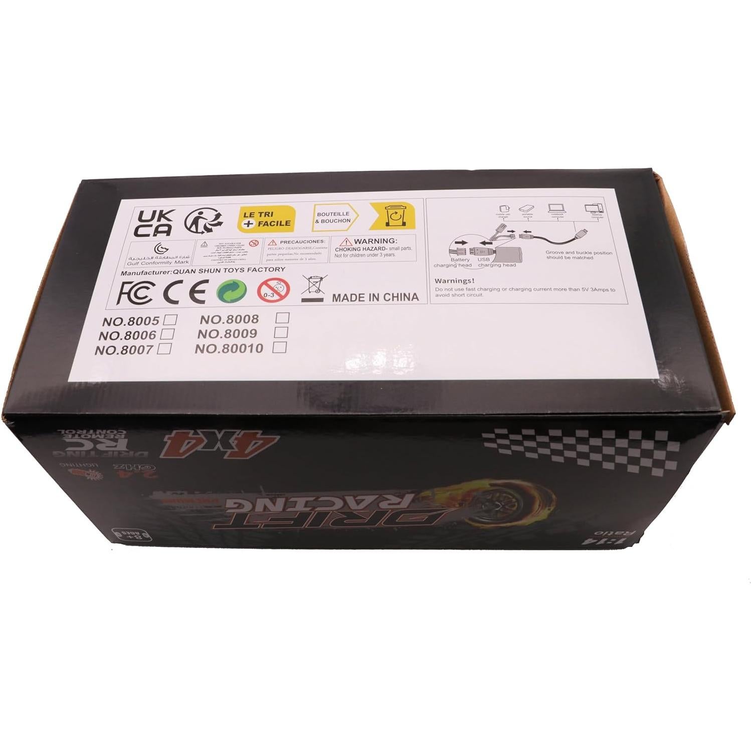 Coche de Policía RC Drift 1:14 iBlivers 4WD Control Remoto