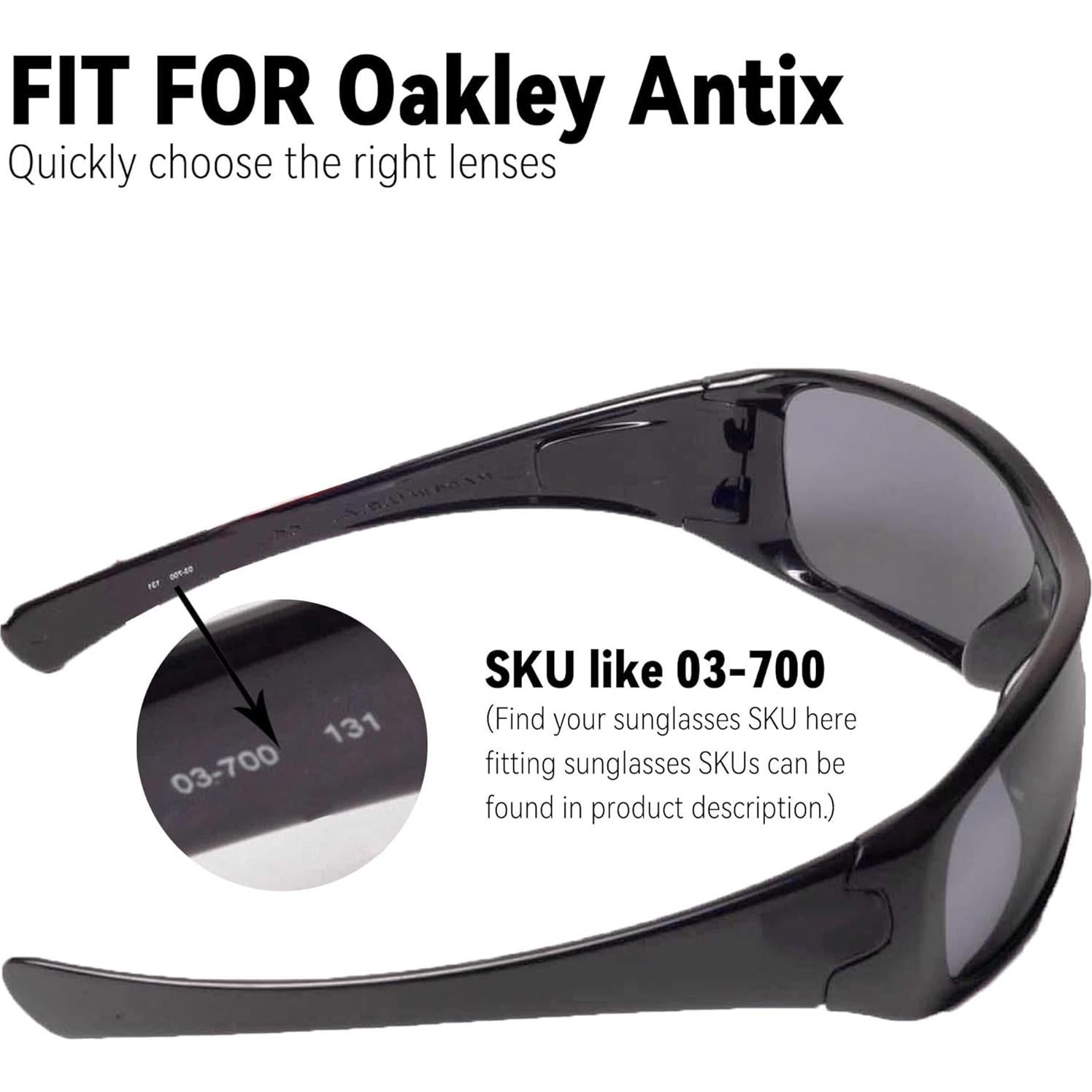 Lentes de Reemplazo Oakley Antix No Polarizados 100% UV