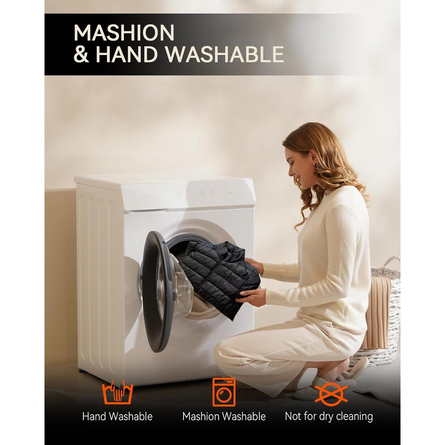 Chaleco Calentado AVIDIA para Hombres, Batería Recargable, Negro