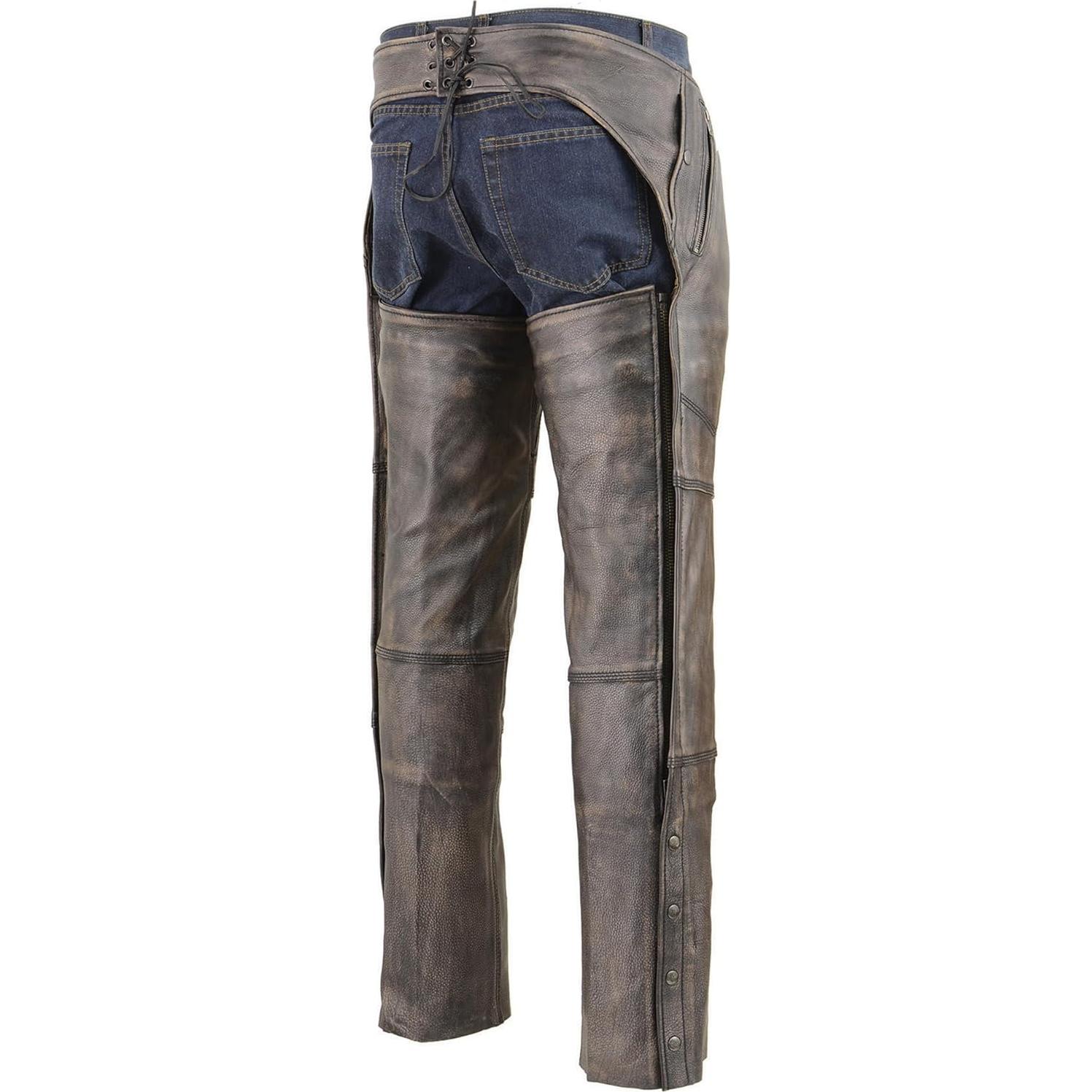 Chaps de Cuero para Hombre Milwaukee 5500chap Marrón Térmico