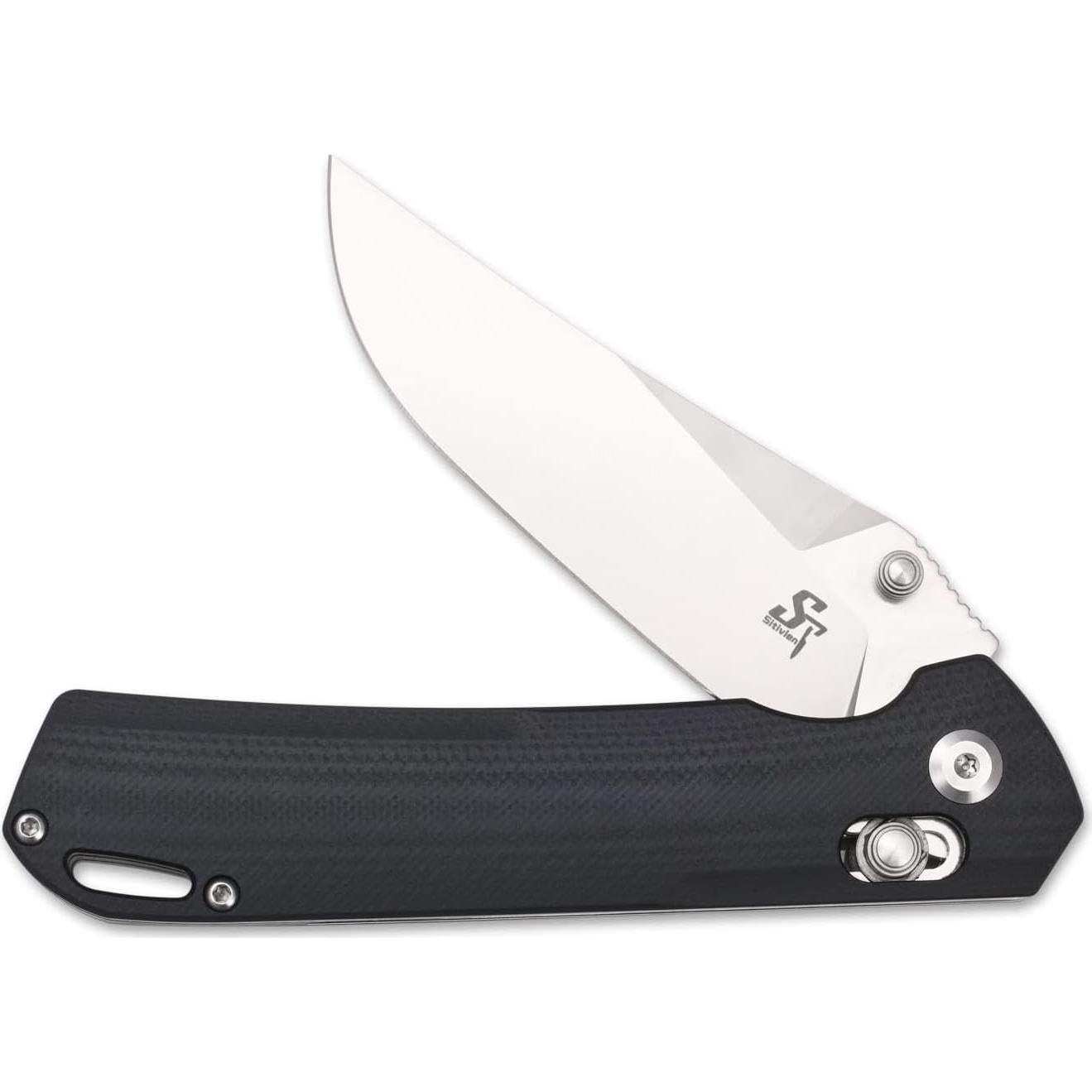 Cuchillo Plegable Sitivien ST124, Acero D2, Mango G10, 20cm