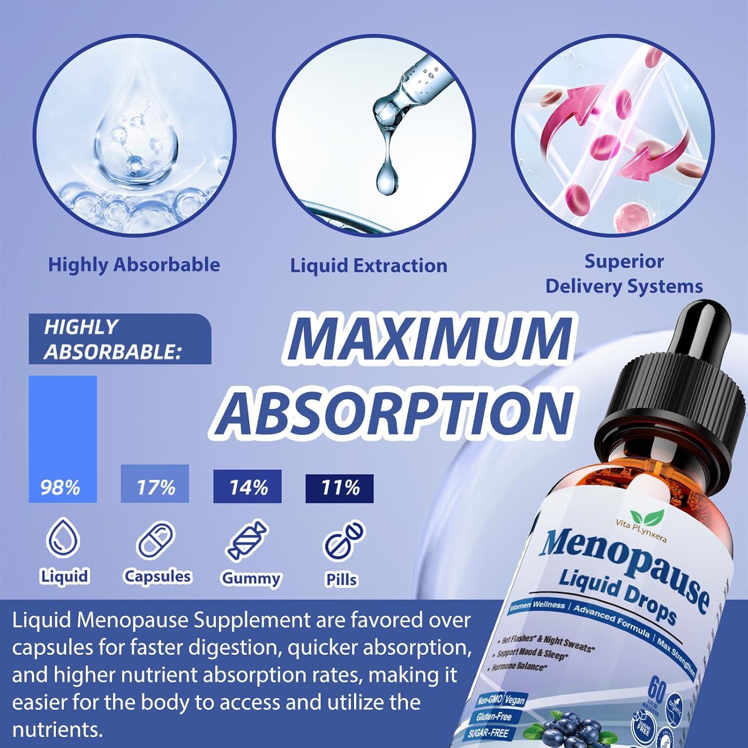 Suplemento Líquido Menopausia Vita PLynxera 60 ml Arándano