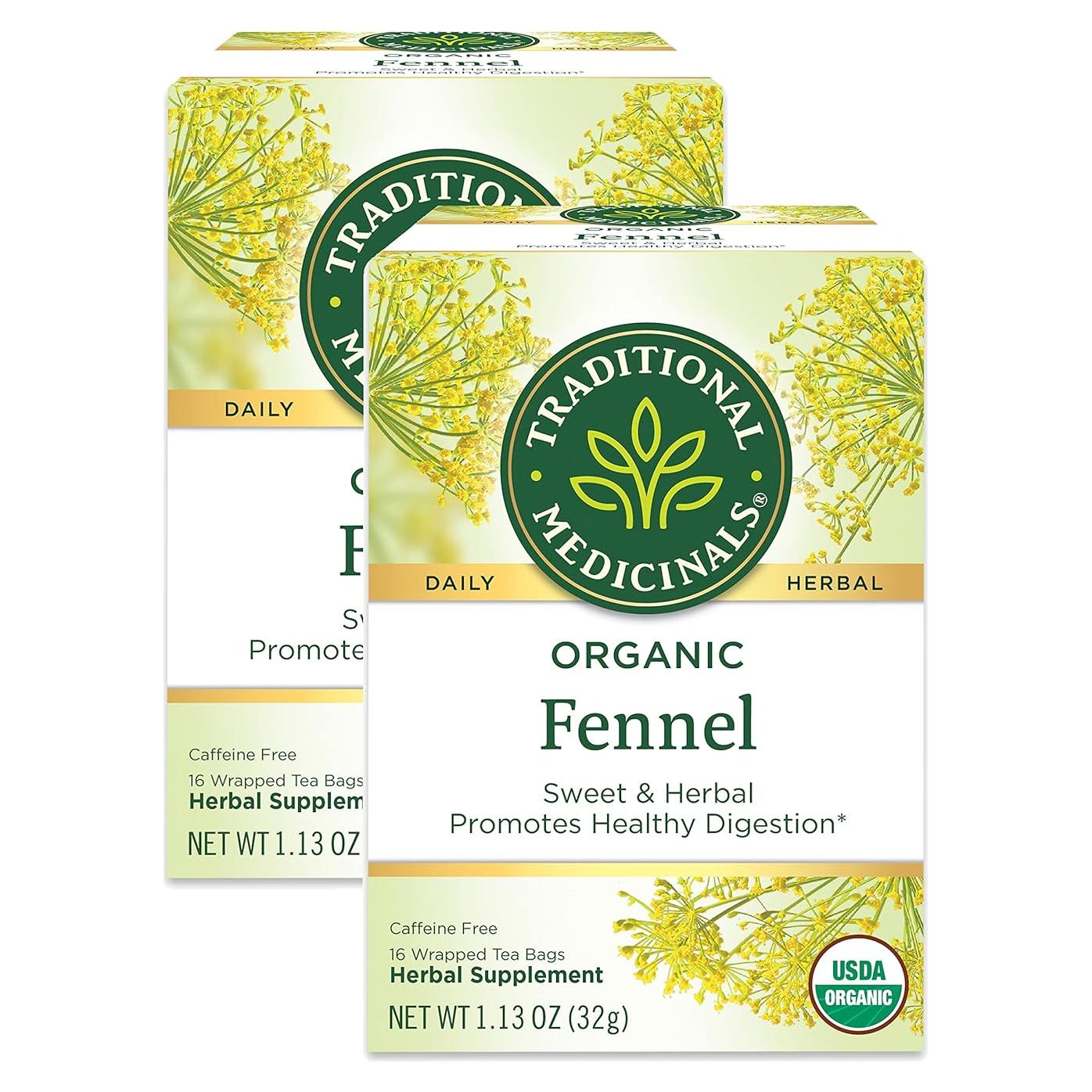 Té de Hinojo Orgánico Medicinales Tradicionales - 32 Bolsitas