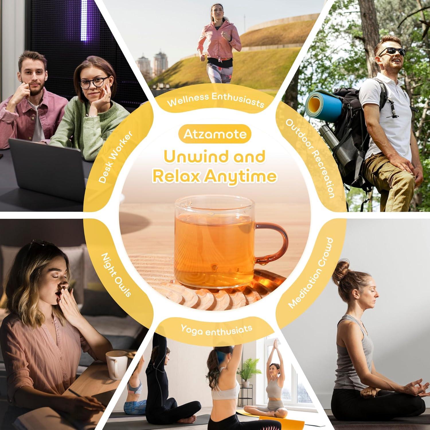 Té Herbal Detox Atzamote 100 Bolsitas Diente de León Sin Cafeína