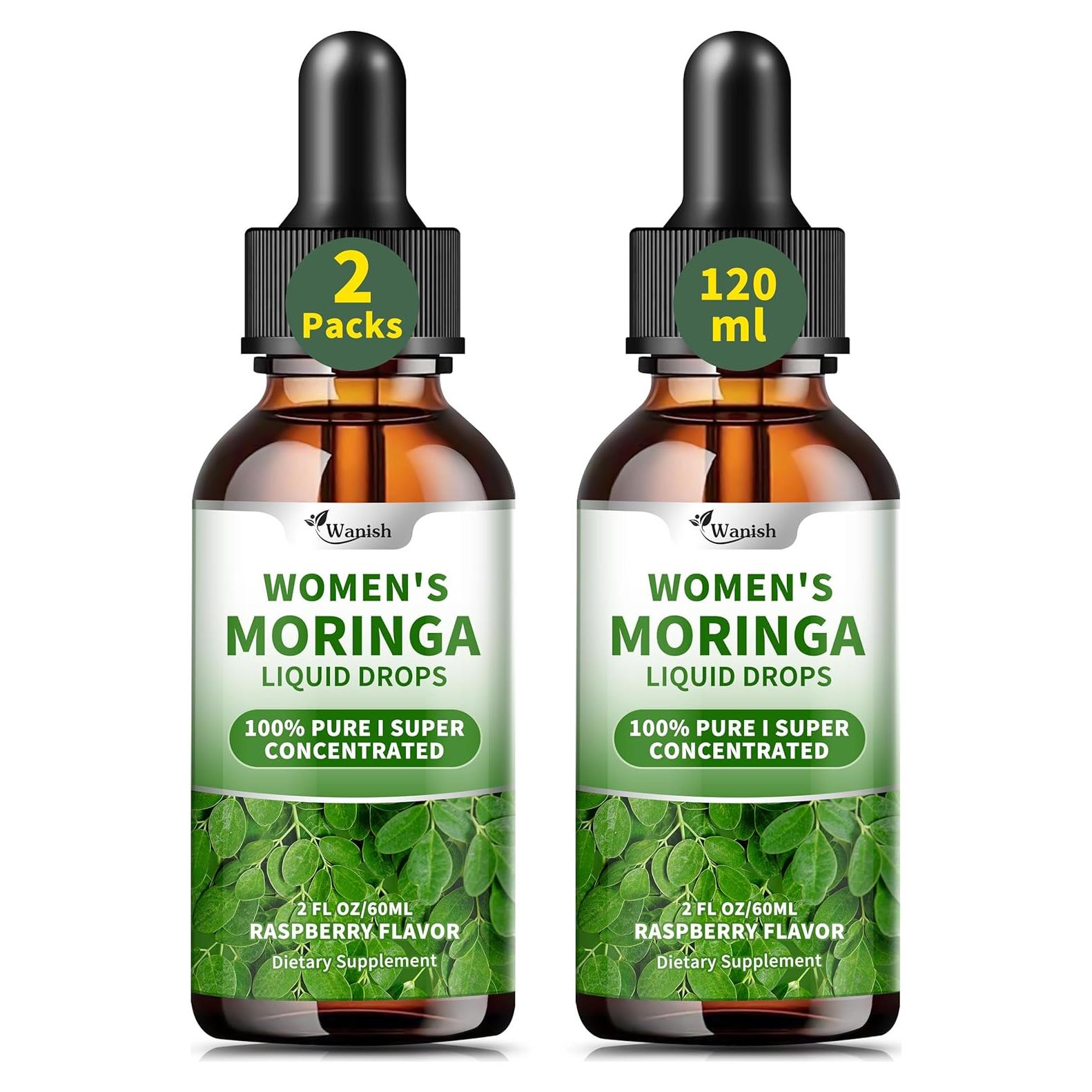 Gotas Líquidas de Moringa 800 mg Wanish - 2 x 118 ml