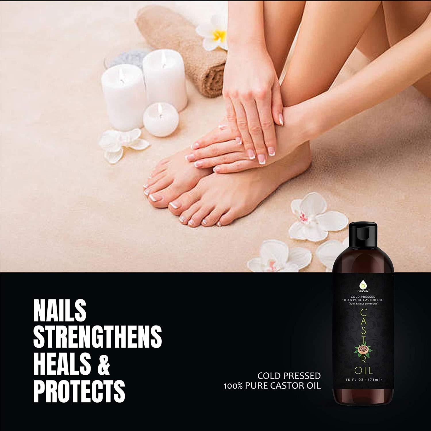 Aceite de Ricino Pursonic 2x454g Prensado en Frío 100% Puro