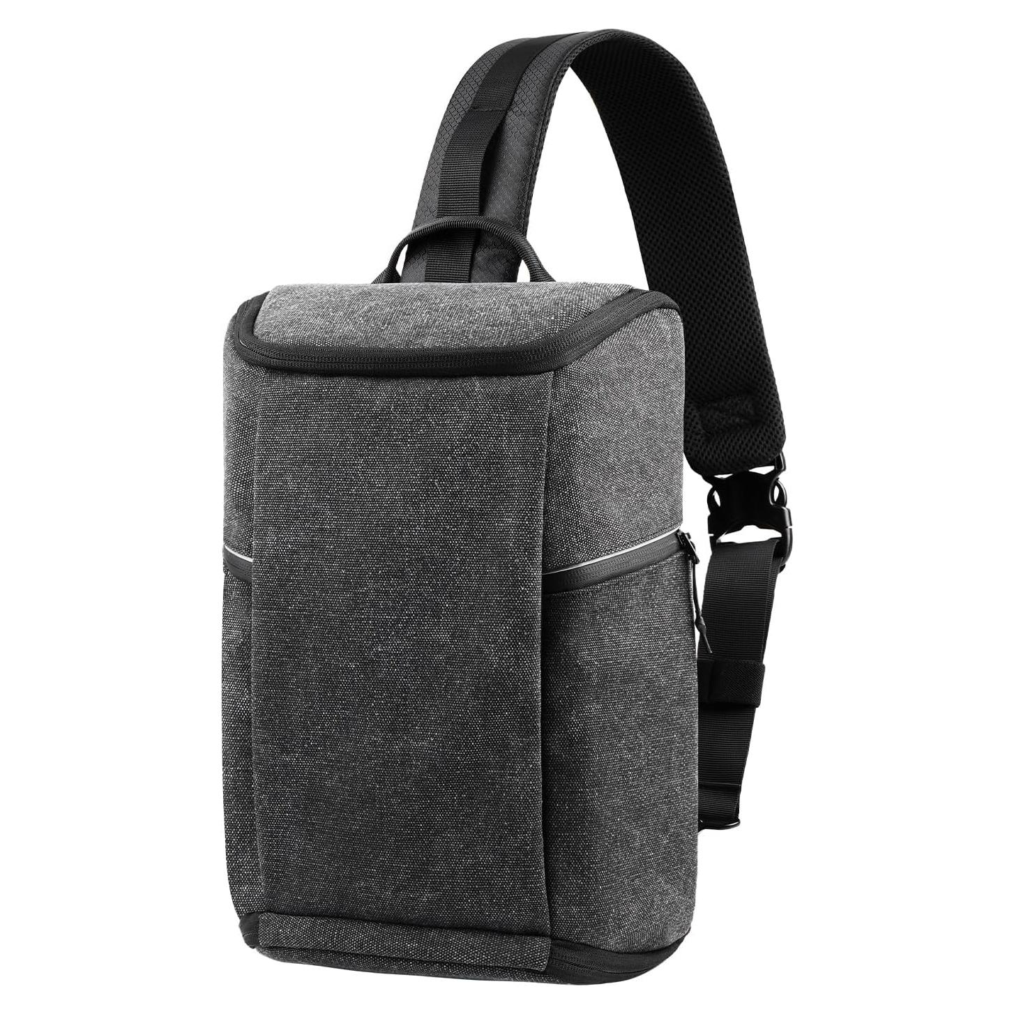 Bolsa de cámara TULLIO Crossbody impermeable 6.5L negra