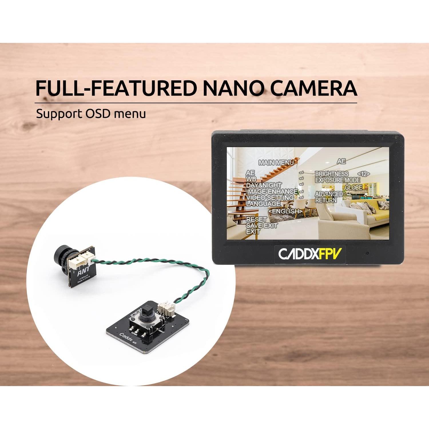 Cámara FPV Caddx Ant 1200TVL WDR 1.8mm para Drones