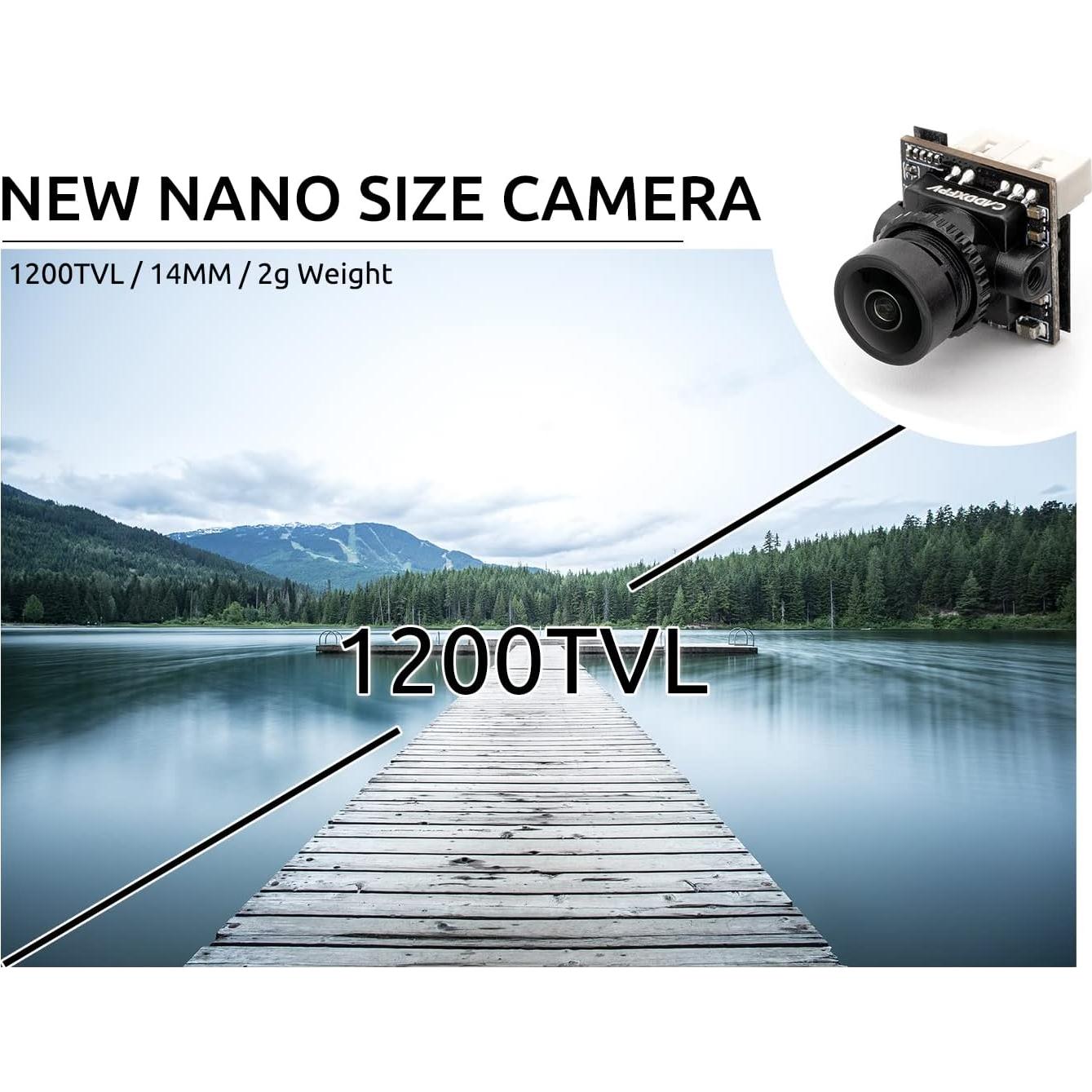 Cámara FPV Caddx Ant 1200TVL WDR 1.8mm para Drones