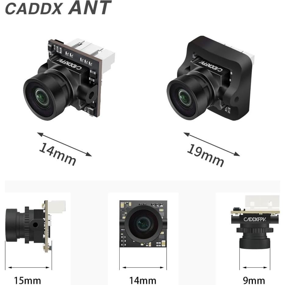 Cámara FPV Caddx Ant 1200TVL WDR 1.8mm para Drones