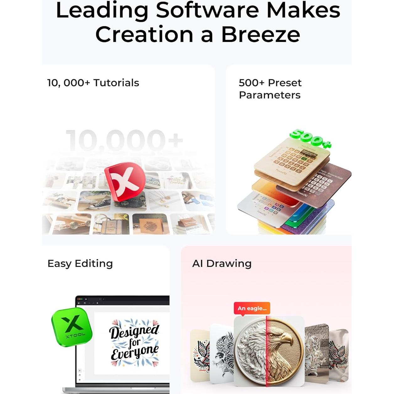 xTool M1 Ultra 10W Máquina de Corte y Grabado Láser 4 en 1