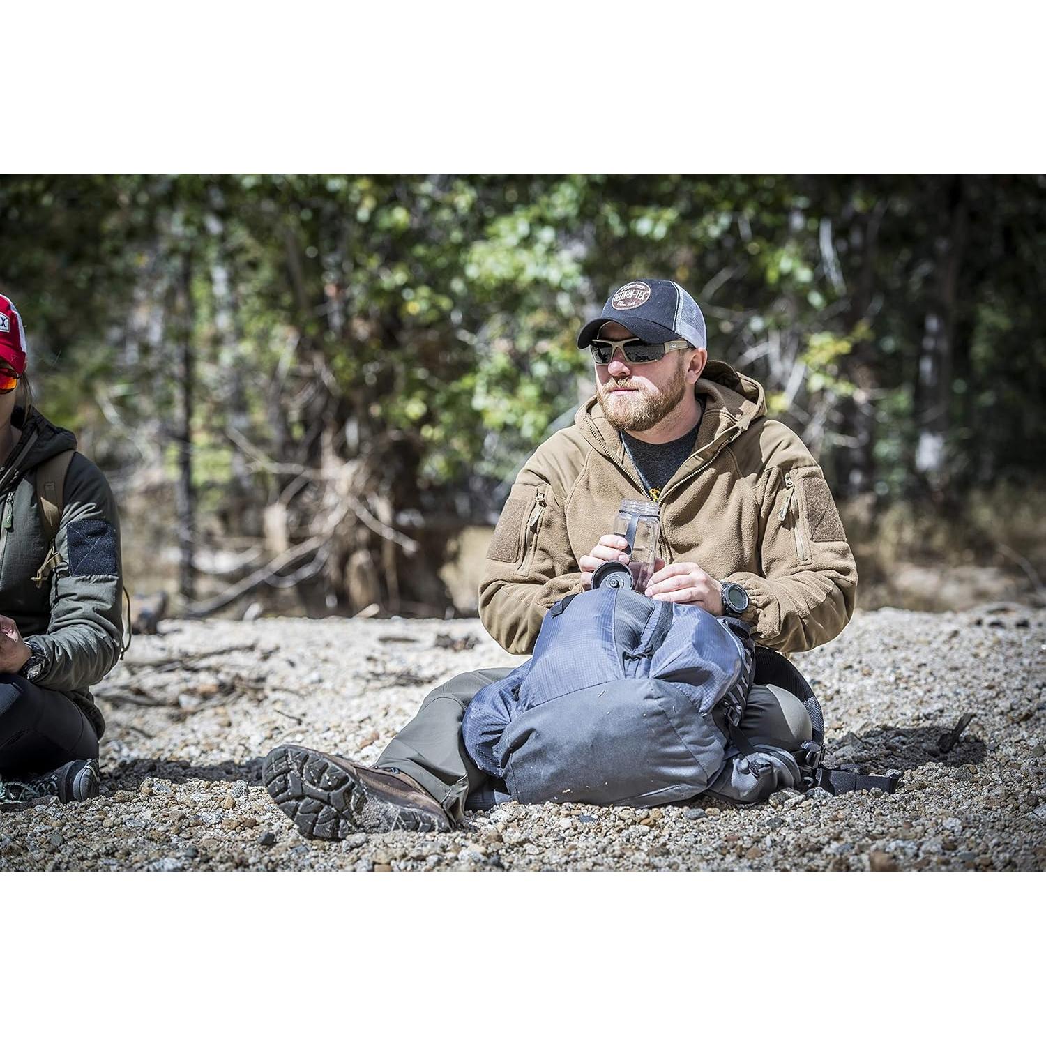 Mochila Elevation Helikon-Tex 50L Negra, Tejido Ripstop