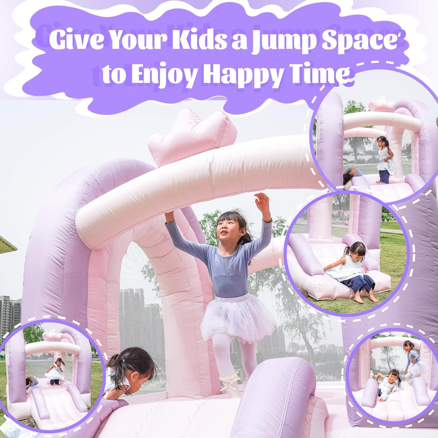 Castillo Inflable HAPYBOUCY Arcoíris Doble Arco 2.54m para Niños