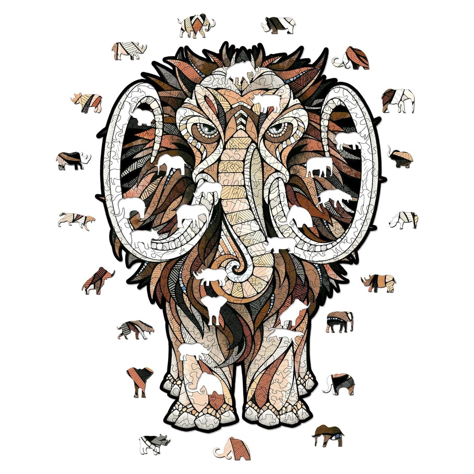 Rompecabezas de Madera EWA Mastodon S 80 Piezas 20.6x27.9 cm