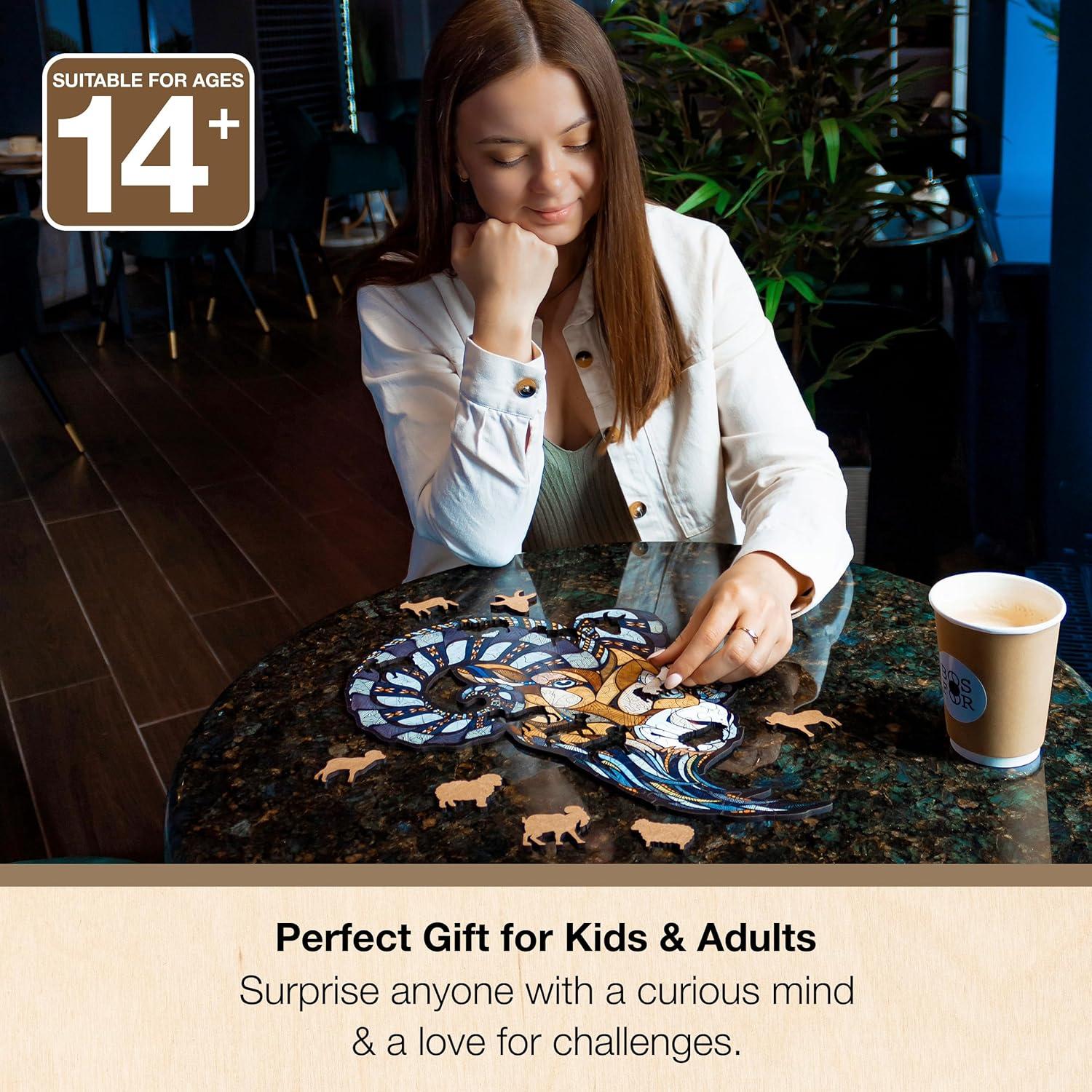 Rompecabezas de Madera EWA Mastodon S 80 Piezas 20.6x27.9 cm