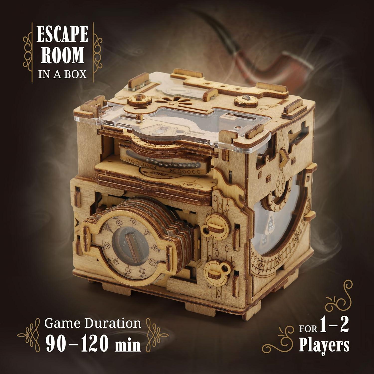 Juego de Escape Room iDventure Cluebox PRO - Cámara de Sherlock - Rompecabezas de Madera 3D