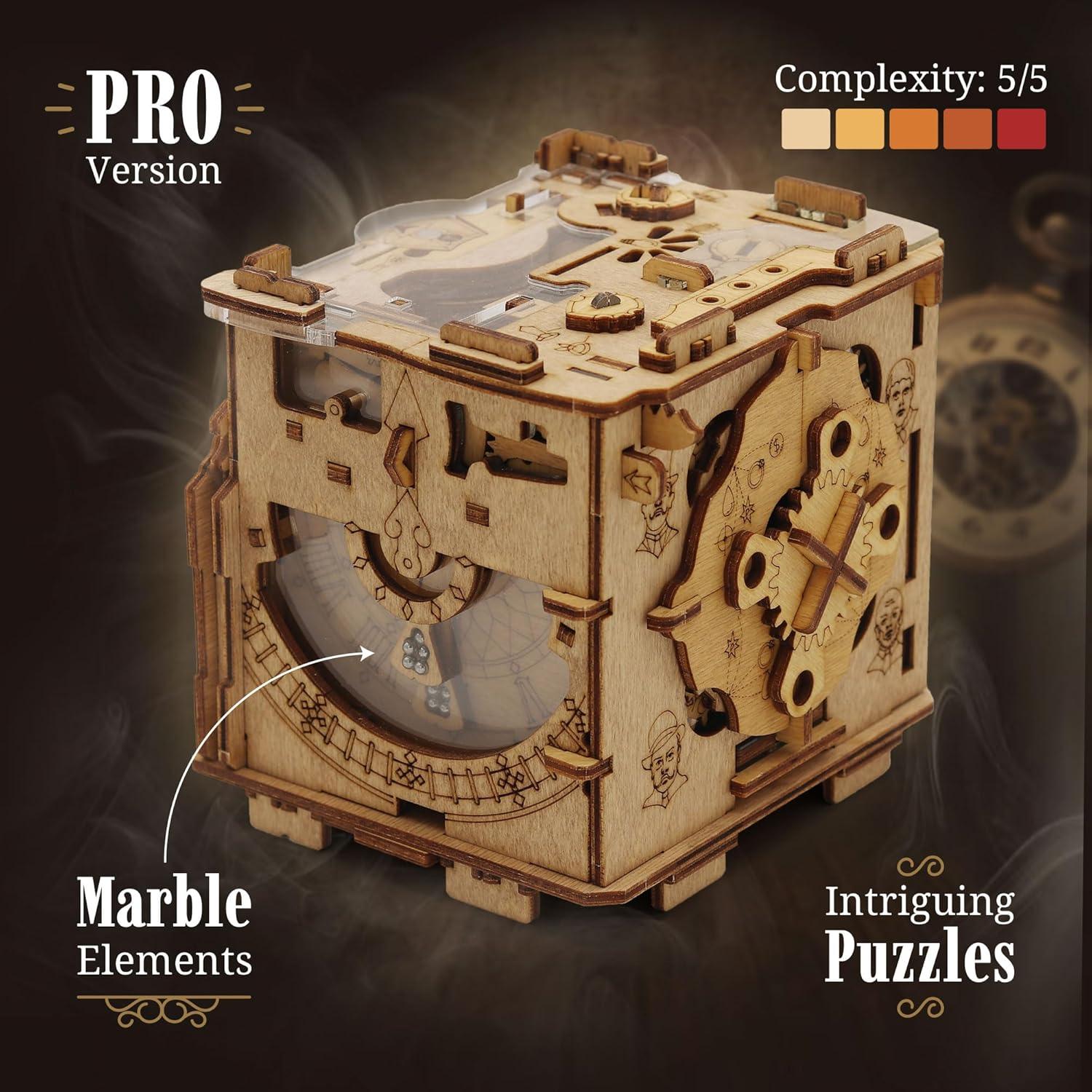 Juego de Escape Room iDventure Cluebox PRO - Cámara de Sherlock - Rompecabezas de Madera 3D