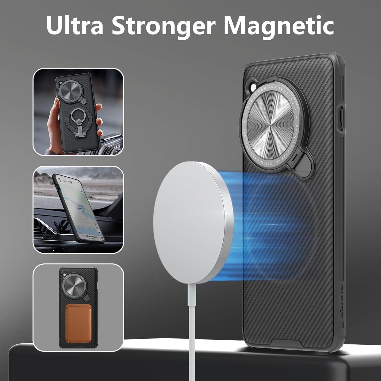 Funda Magnética Nillkin para OnePlus 12 - Antirayaduras y Soporte