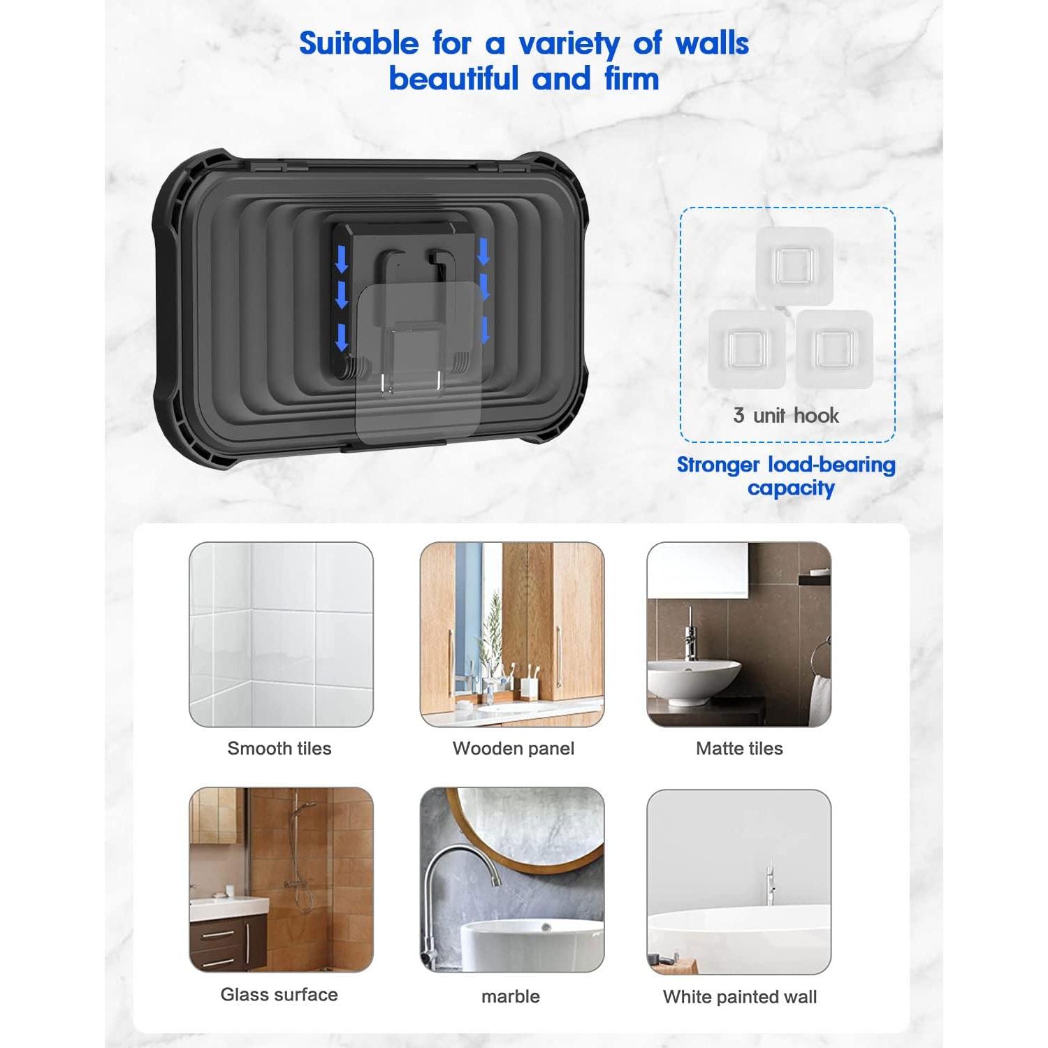 Soporte de Teléfono Impermeable Mistriddle para Ducha 6.8"