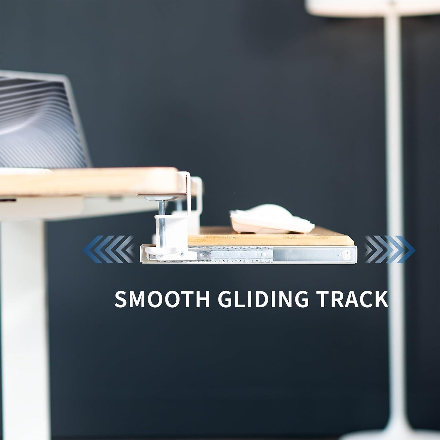 Bandeja deslizante para teclado VIVO MOUNT-KB05O 68.6 cm bambú