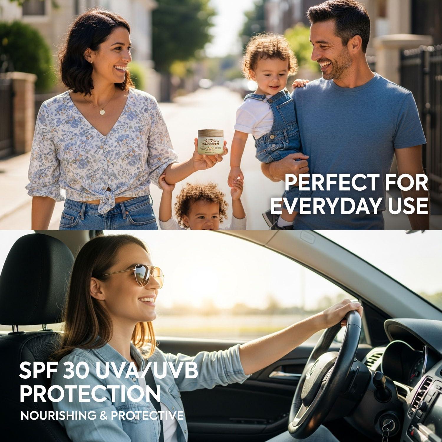 Protector Solar Natural Vigority SPF 30 con Zinc y Grasa 59 ml