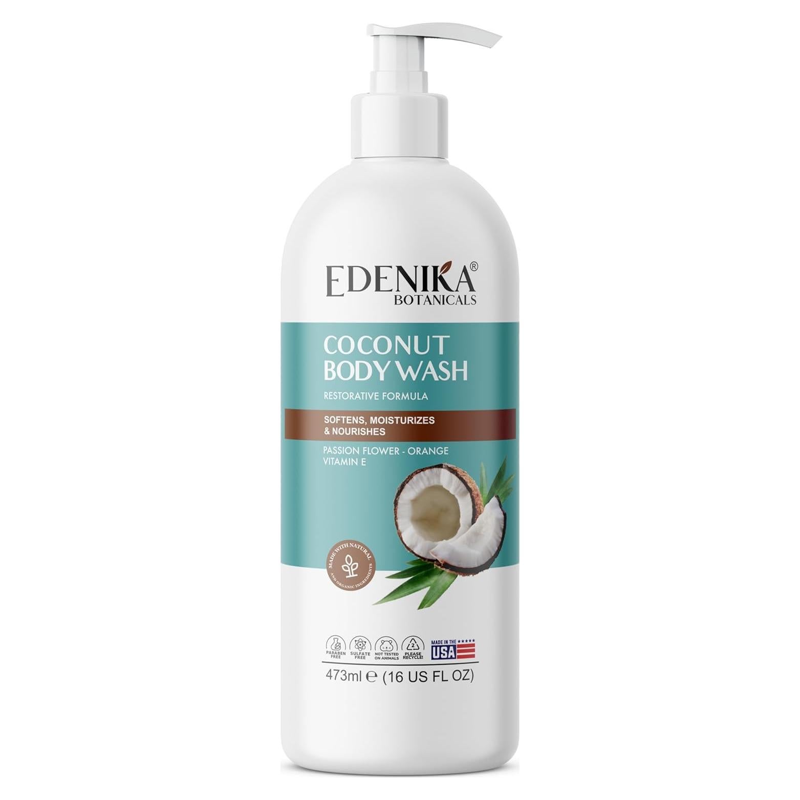 Gel de Ducha Hidratante Coco Edenika 473 ml - Piel Seca y Sensible