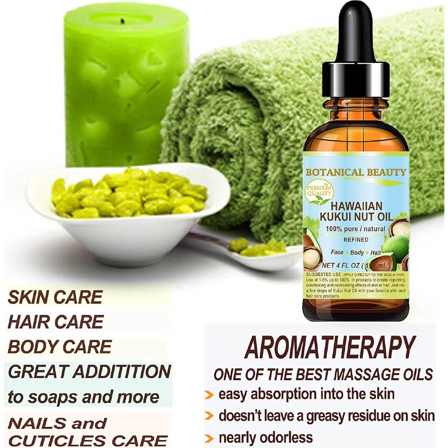 Aceite de Nuez Kukui 100% Puro Belleza Botánica 15 ml