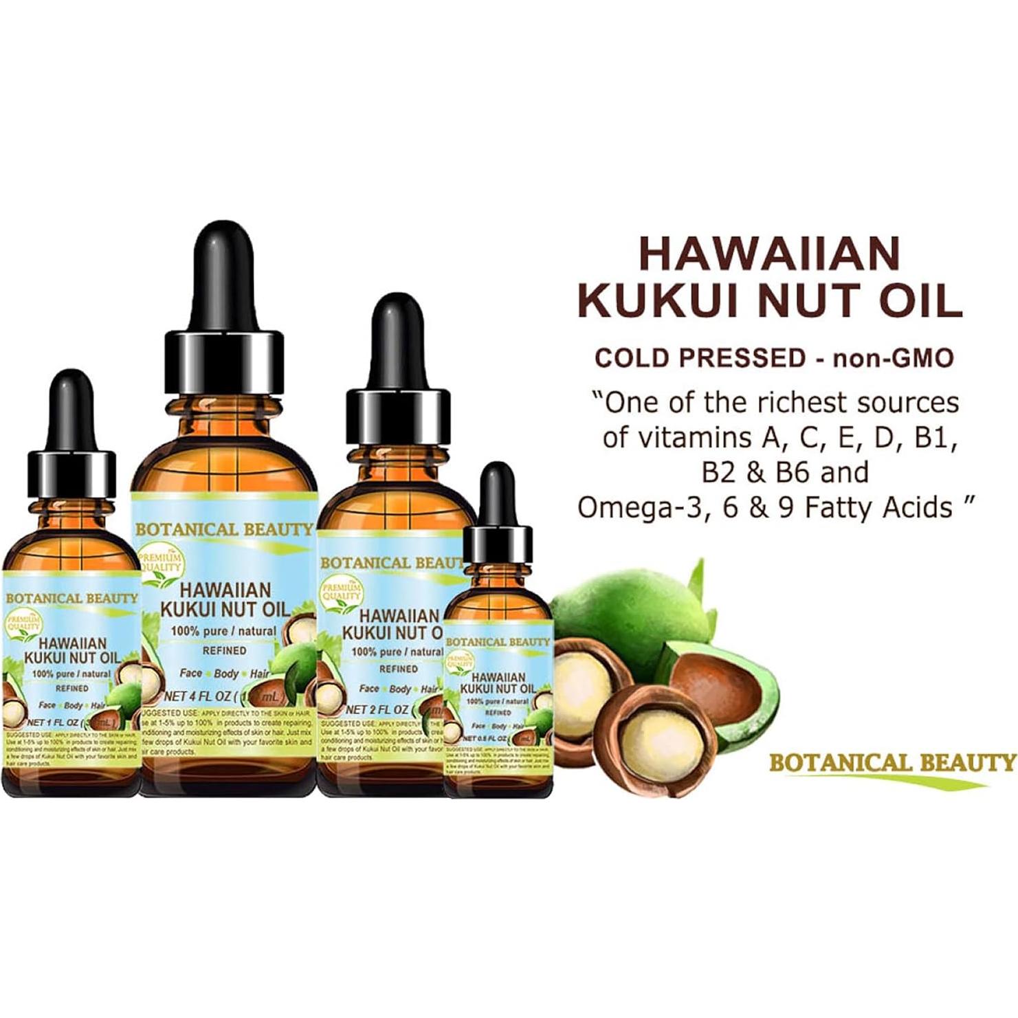Aceite de Nuez Kukui 100% Puro Belleza Botánica 15 ml