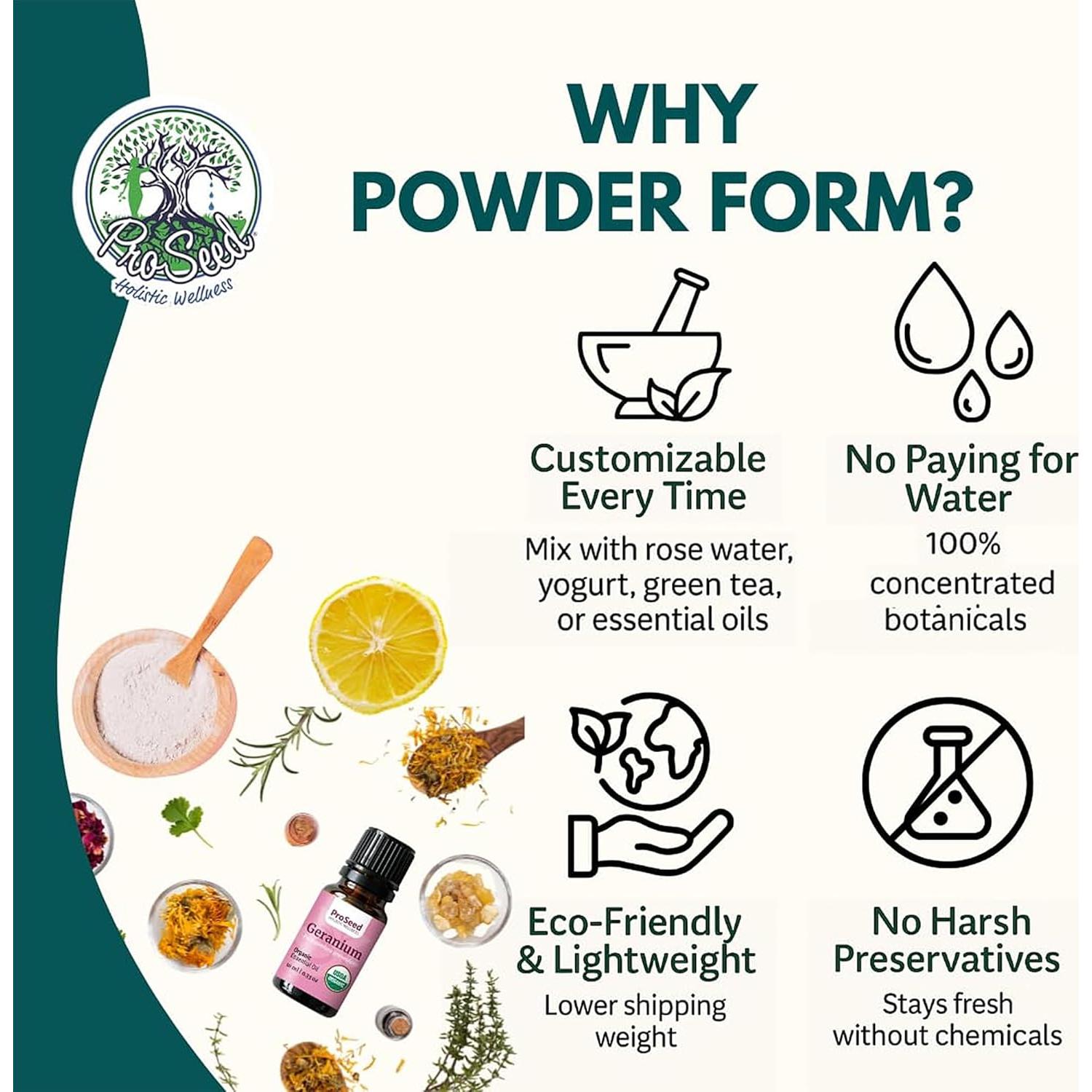 Mascarilla de Arcilla ProSeed con Ashwagandha y Reishi - Limpieza Facial Natural