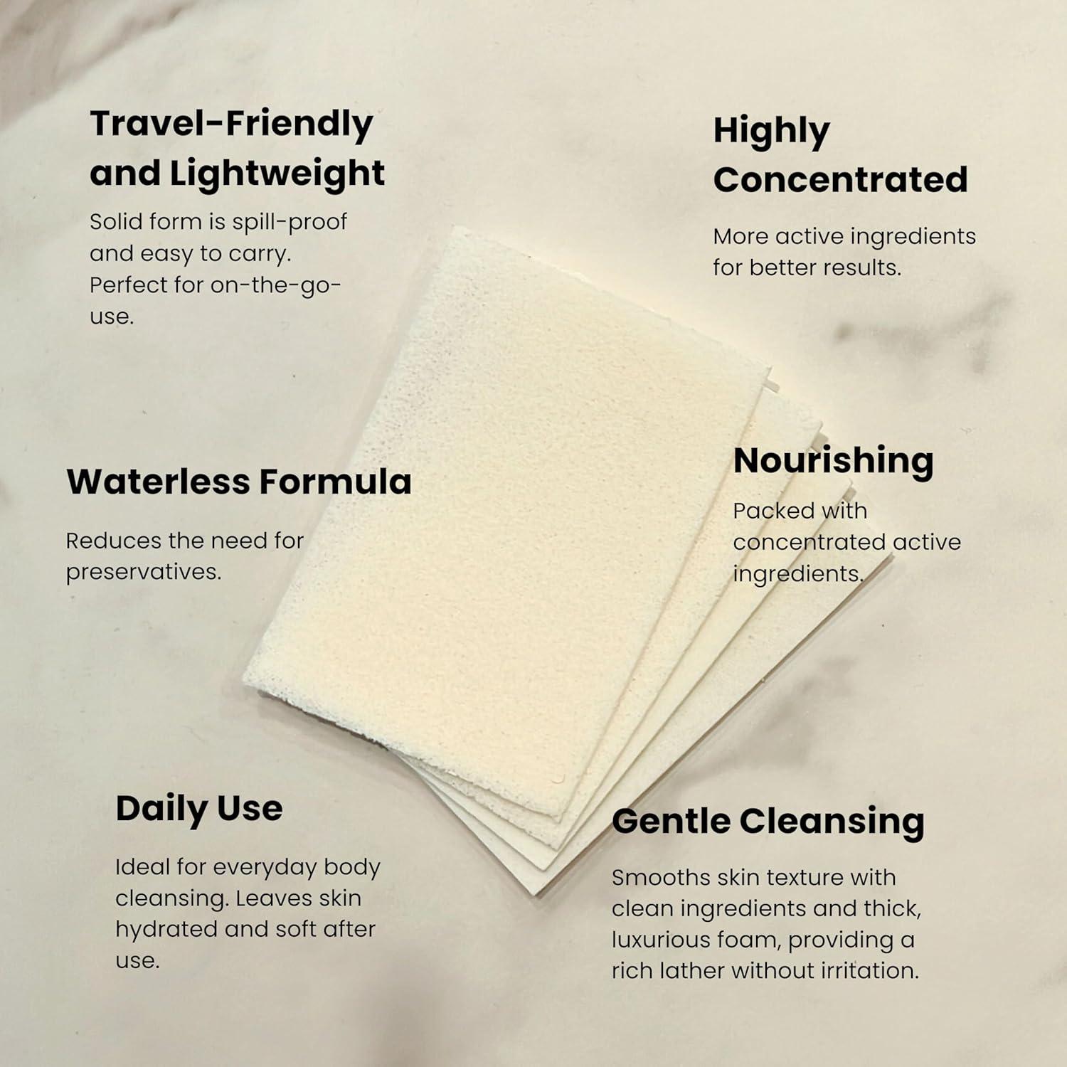 Hojas de Jabón Corporal Tidalove en Lata, Veganas, 30 Piezas