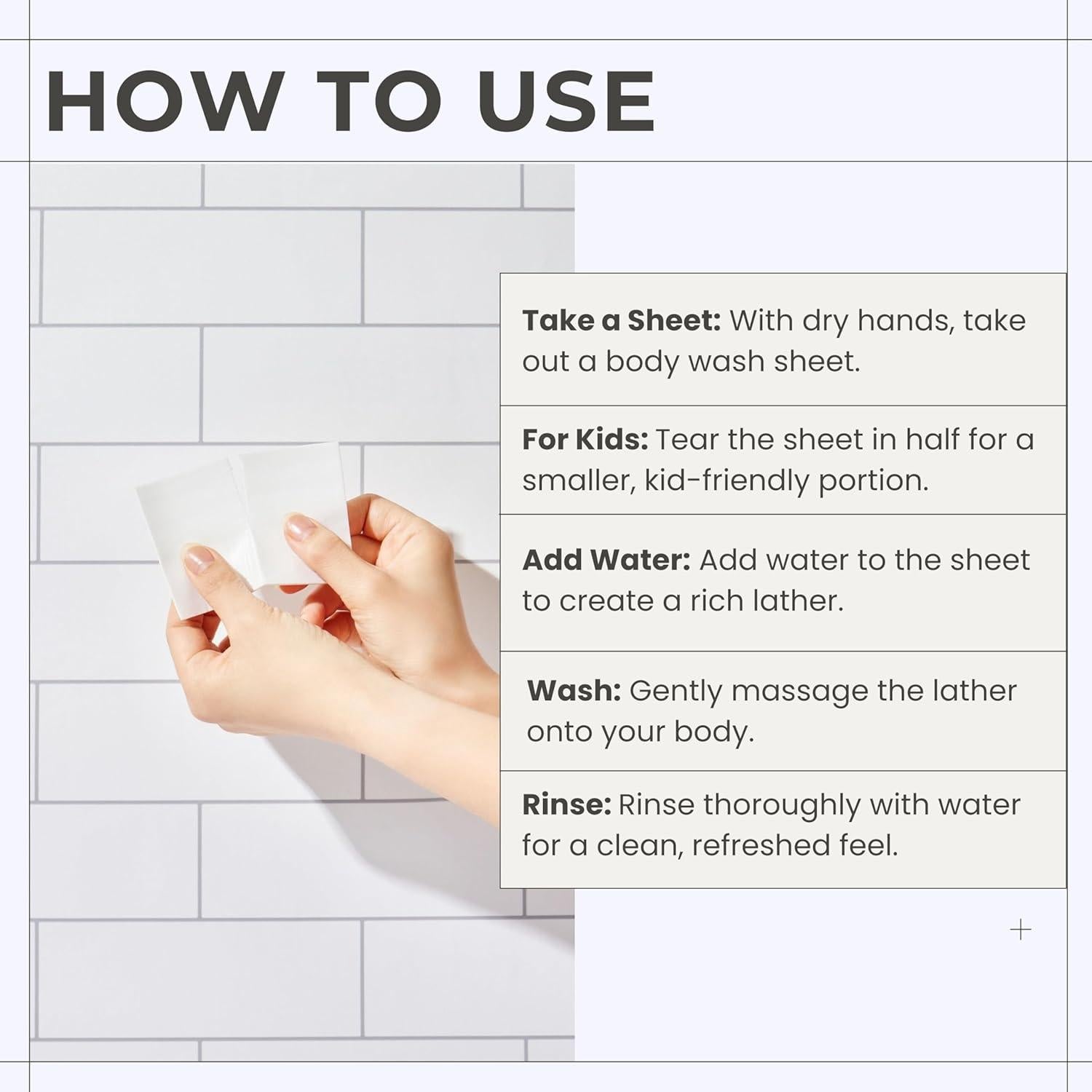 Hojas de Jabón Corporal Tidalove en Lata, Veganas, 30 Piezas