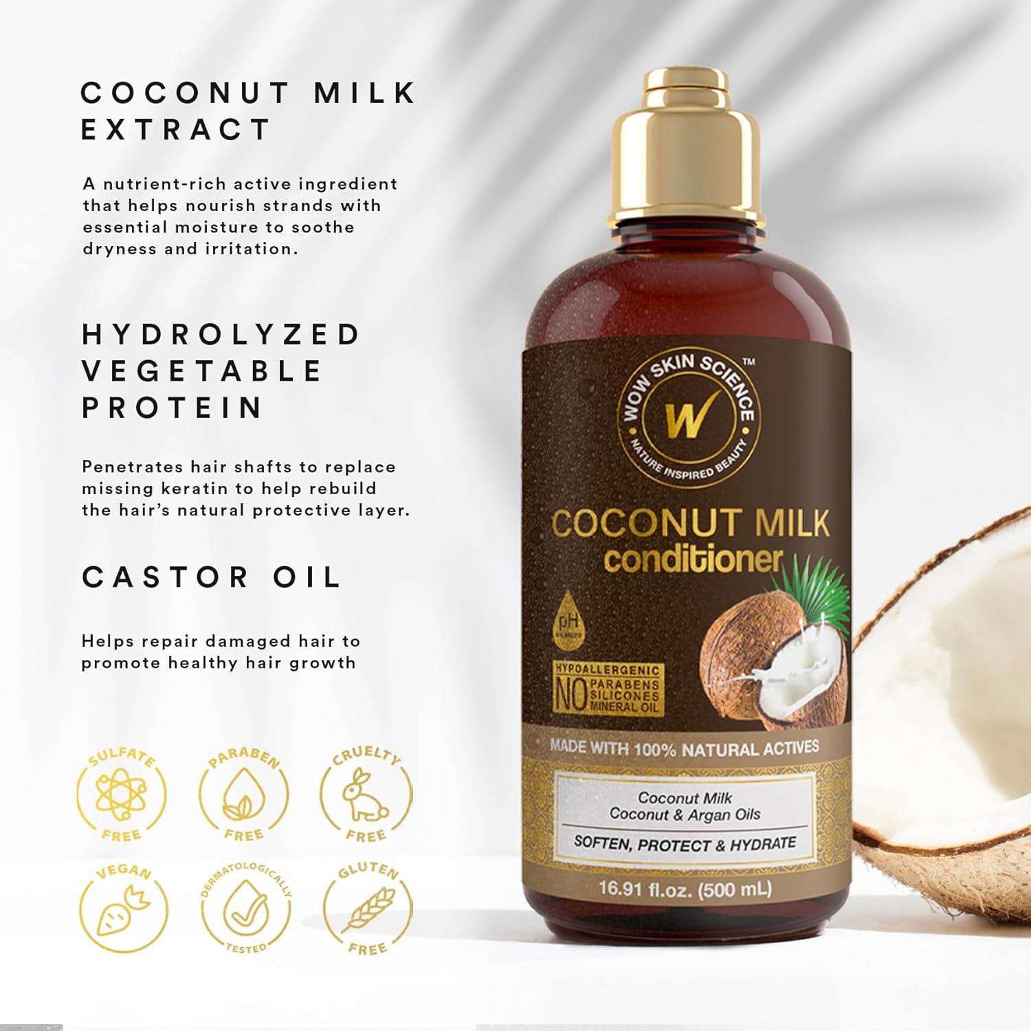 Acondicionador WOW Skin Science 500ml Coco para Cabello Seco