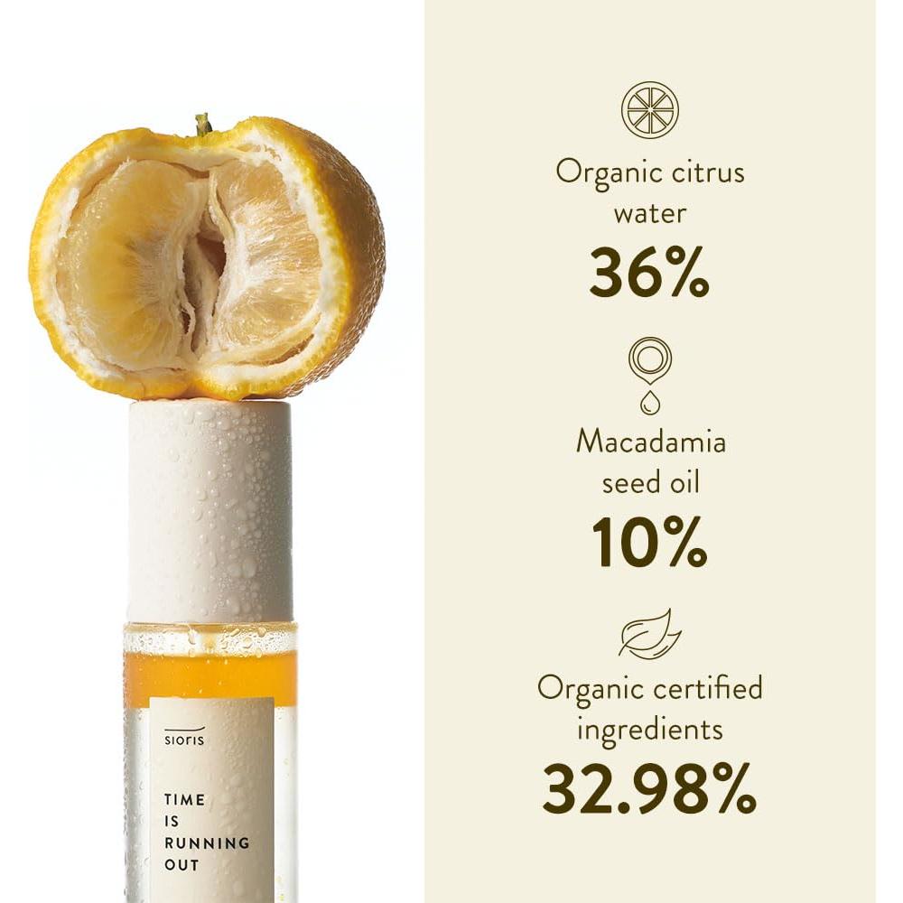 Bruma Facial Orgánica SIORIS 30ml - Hidratante Cítrico Vegano