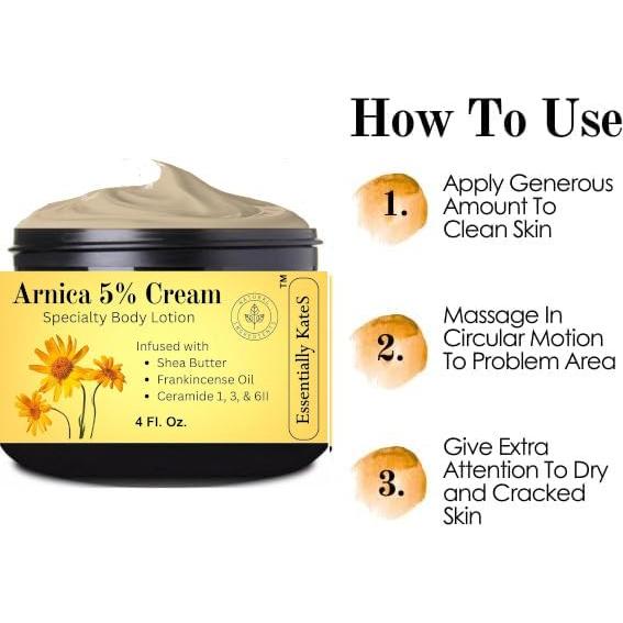 Crema Corporal de Arnica 5% 118 ml - Essentially KateS