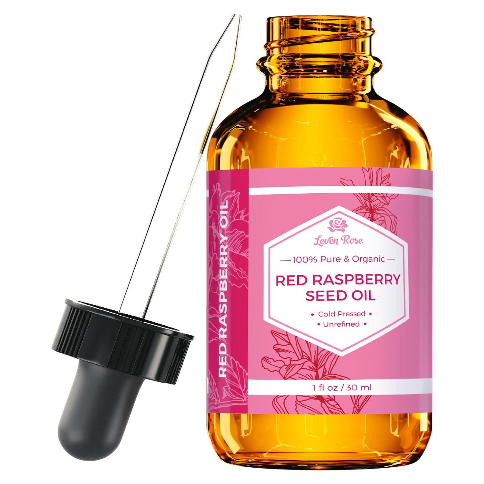 Aceite de Semilla de Frambuesa Roja Orgánico Leven Rose 29.57 ml - Antienvejecimiento