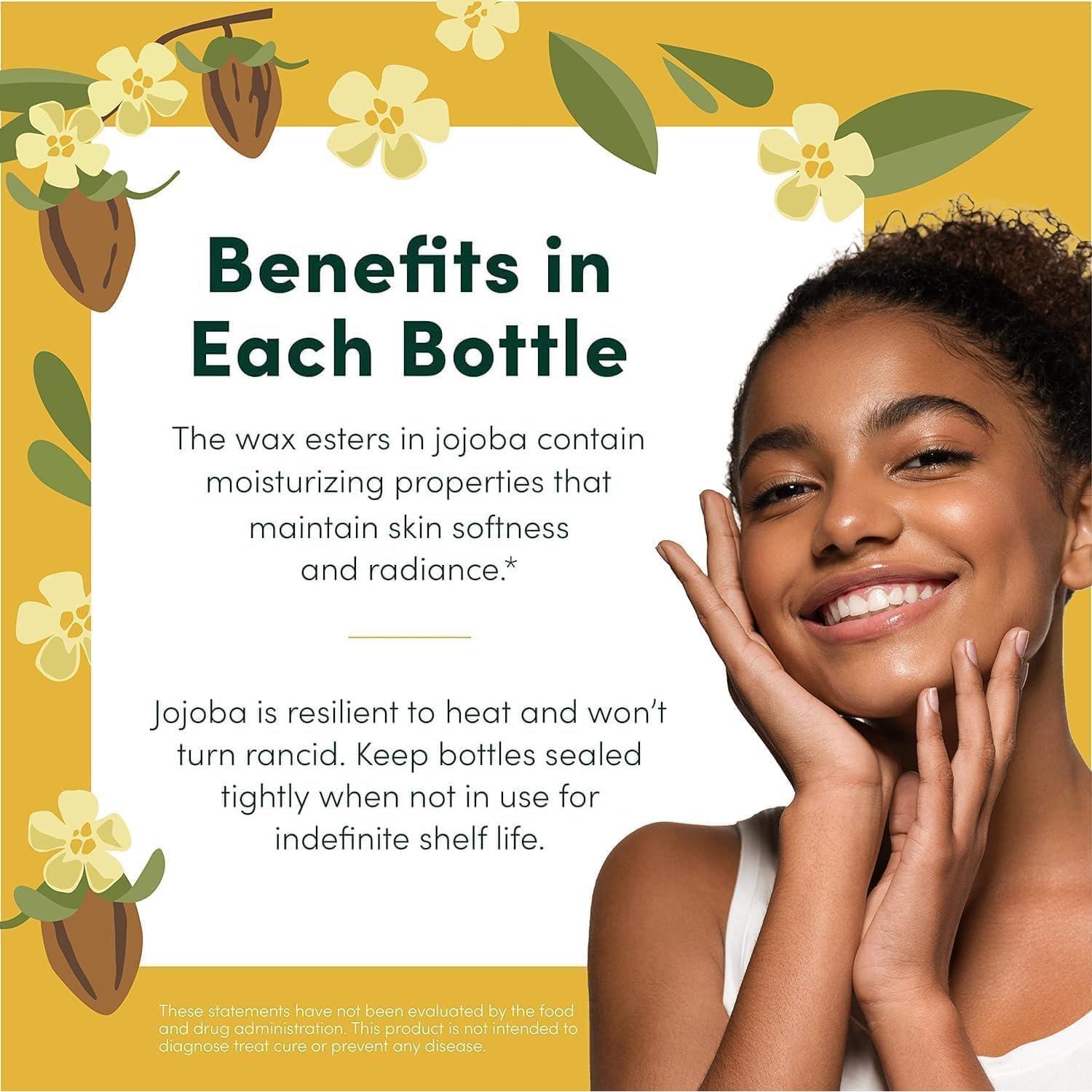 Aceite de Jojoba HobaCare 119 ml - Hidratante Piel y Cabello