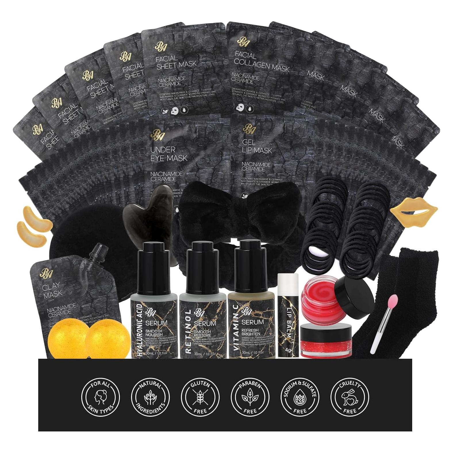 Set de Cuidado Facial RA ROSA ACCA 55 PZS Carbón Hidratante