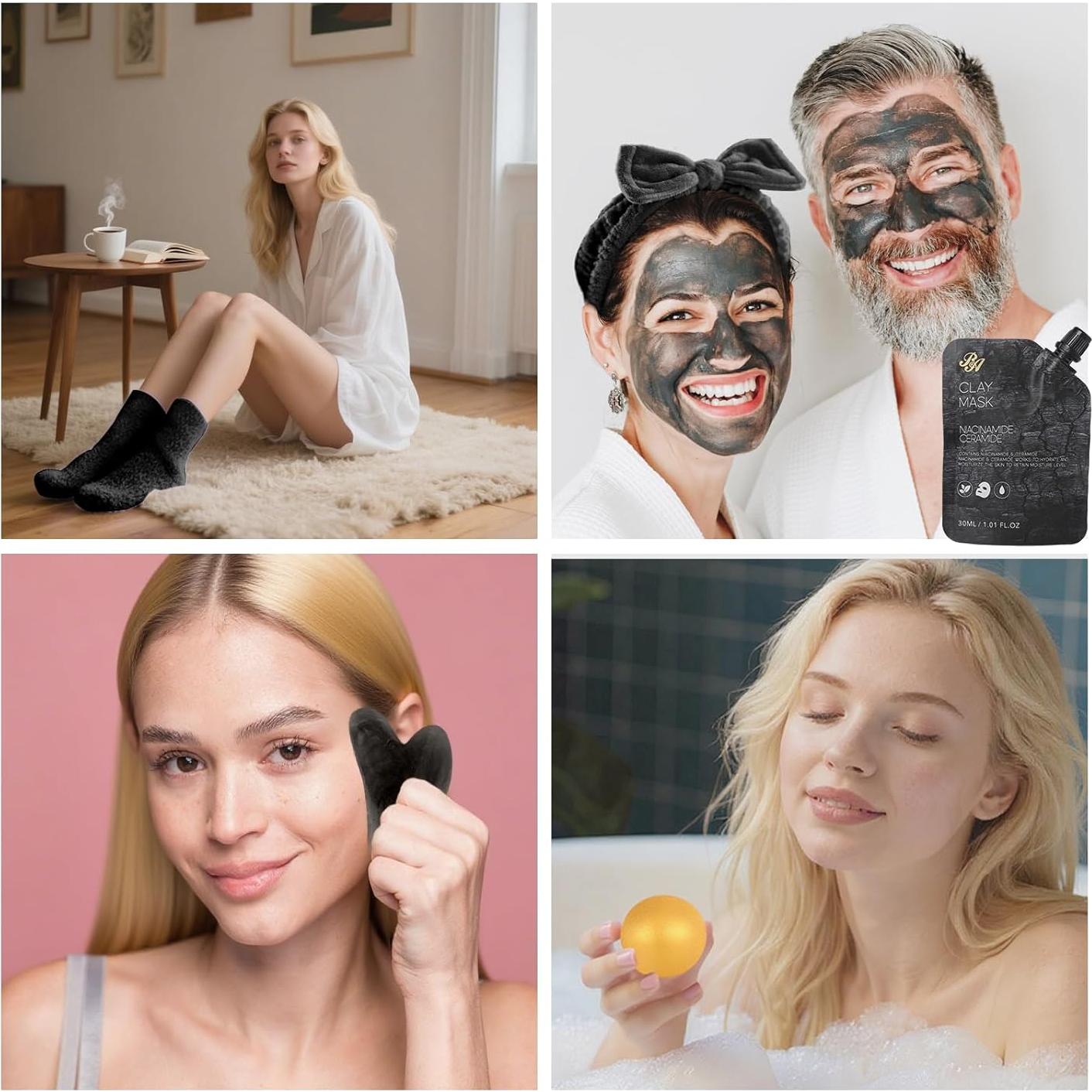 Set de Cuidado Facial RA ROSA ACCA 55 PZS Carbón Hidratante