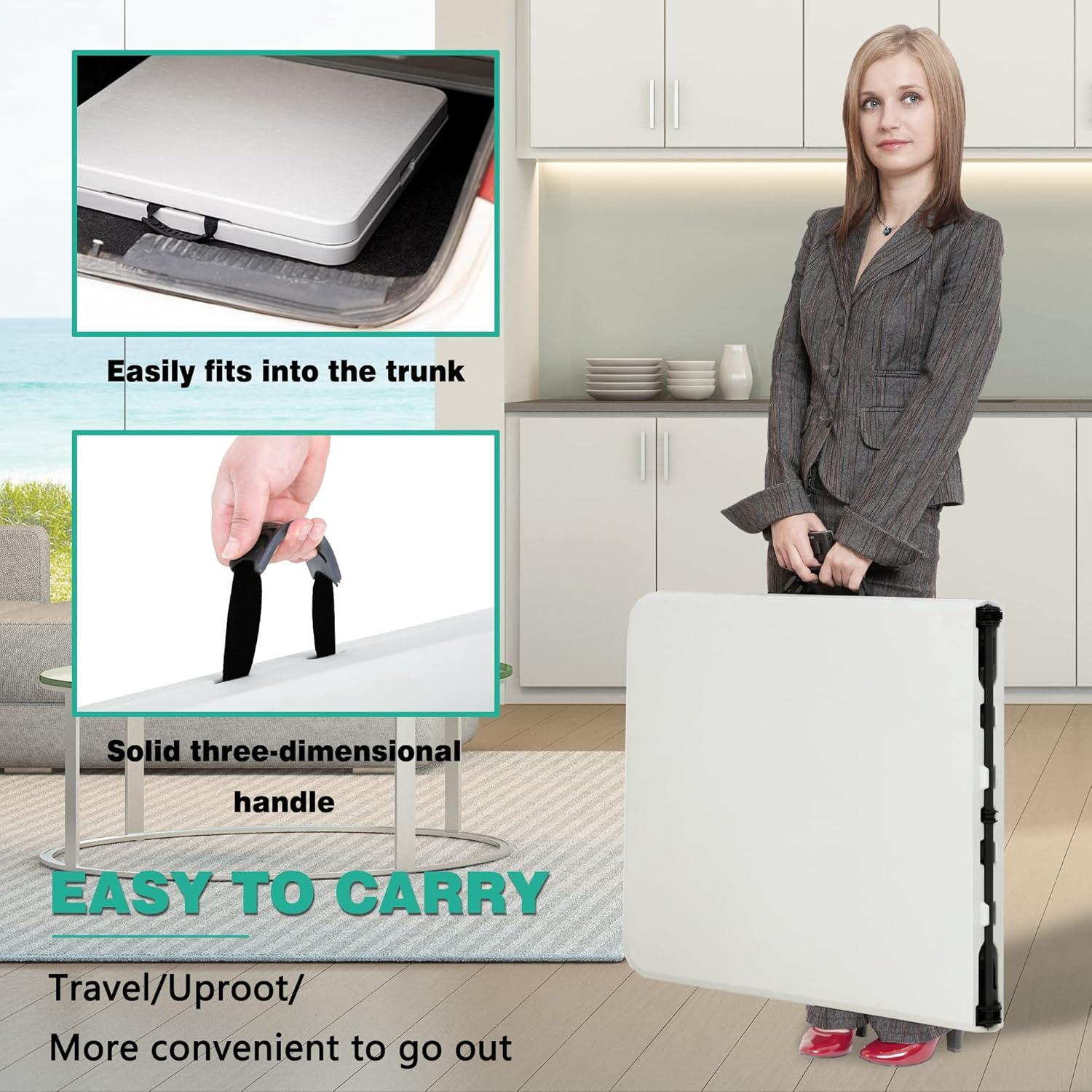 Mesa Plegable PayLessHere 180 cm para Picnic y Fiestas